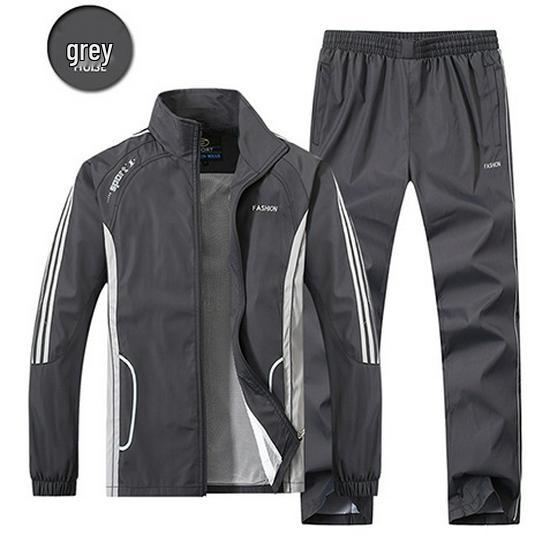 Men's Slim Fit Tracksuit: Spring/Autumn Hoodie & Pants Set for Teens 268