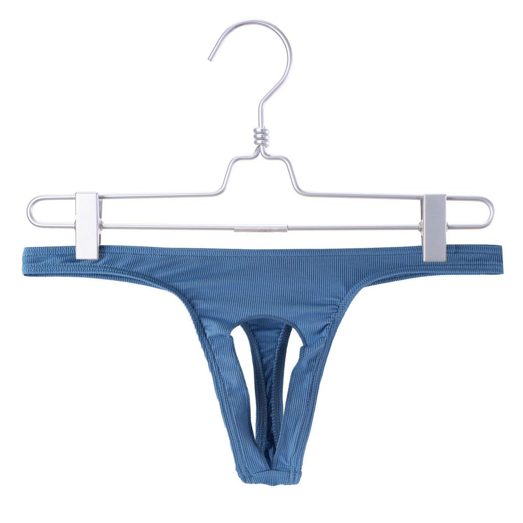 Pánské mikrožebrované tanga s otevřeným rozkrokem - Trendy a sexy spodní prádlo