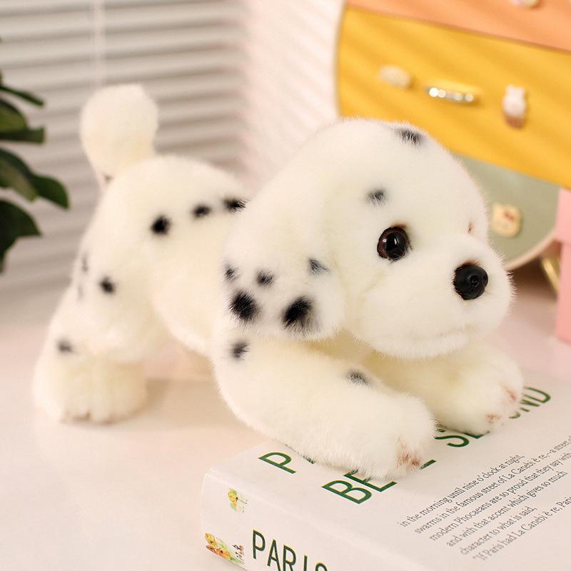 

Cute Spotted Dog Doll Plush Toy Puppy Dog Doll Children s Soothing Ragdoll Girl Birthday Gift 25cm