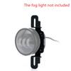 2x 4" LED Fog Light Hidden Mount Brackets For Jeep Wrangler JK 13-17 10th Bumper