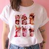 New Bestselling Cartoon Ice Cream Printed Roundneck Womens Shortsleeved Casual Tshirt Women Clothing