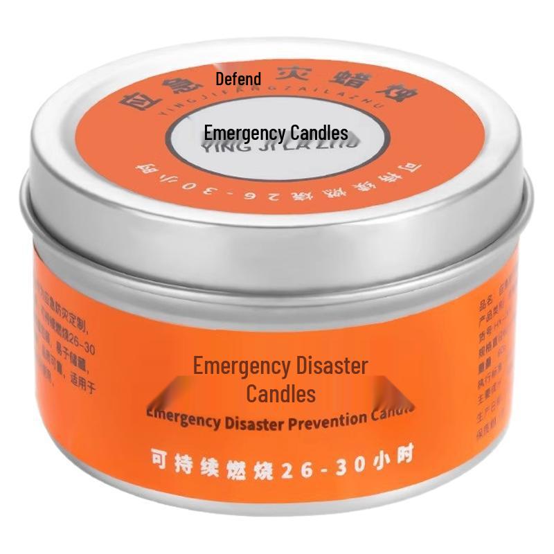 Emergency Windproof Smokeless Candles for Household Power Outages and Survival Situations.
