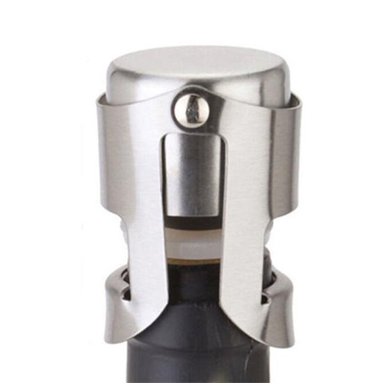 Slitstark rostfritt stål champagne mousserande vin flaska plugg propp tätning