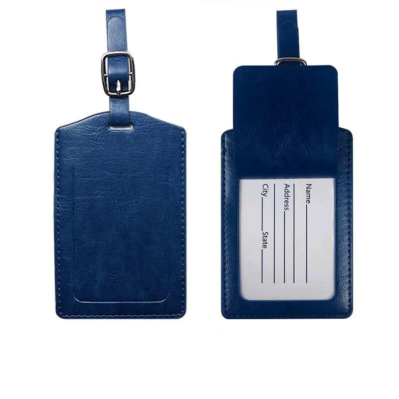 Portable Wedding Favor PU Leather Suitcase Travel Luggage Name Label Tag Baggage Bag Tag