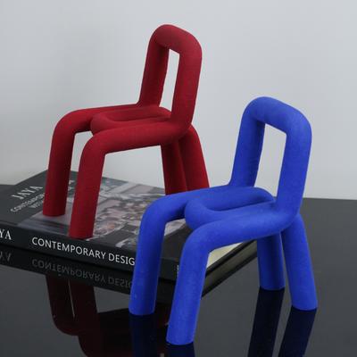 Modern Simple Resin Chair Ornaments Bedroom Model Room Study Room Sales Office Desktop Fashionable Light Decorations