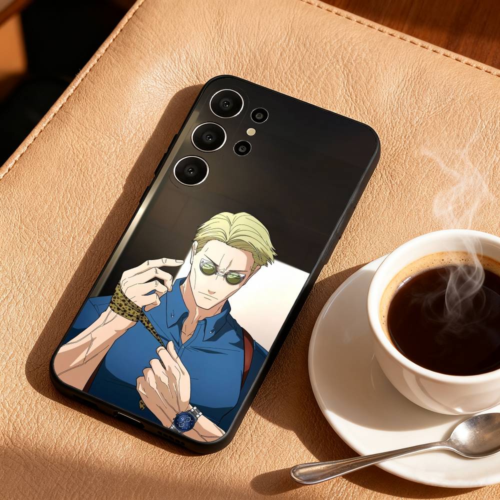 Anime K-Kento N-Nanami Phone Case For Samsung S26,S25,24,23,22,30,21,10,9,Ultra,Plus,Lite,FE Soft Black Case