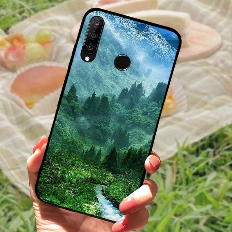 For Huawei P30 Lite Case P30Lite Cover Cute Fashion Cartoon Shockproof Silicone Cases For Huawei Nova 4e Fundas MAR-LX1A Shell