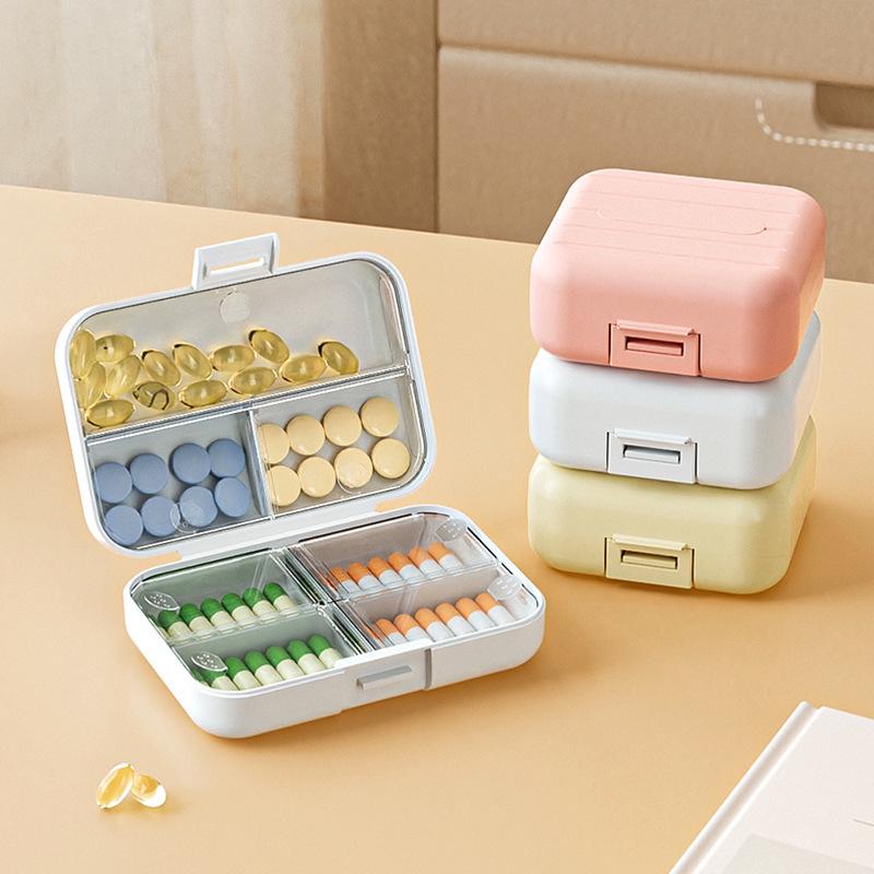 Tragbarer 7-Tage-Pillenorganizer & Reise-Medikamentenspenderbox