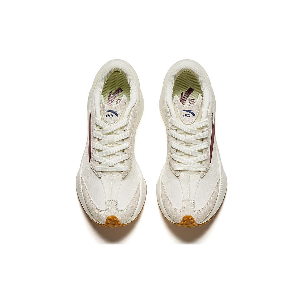 Anta Rock Candy Slip Resistant And Breathable Low top Casual Shoes Women's Beige 922328856-11