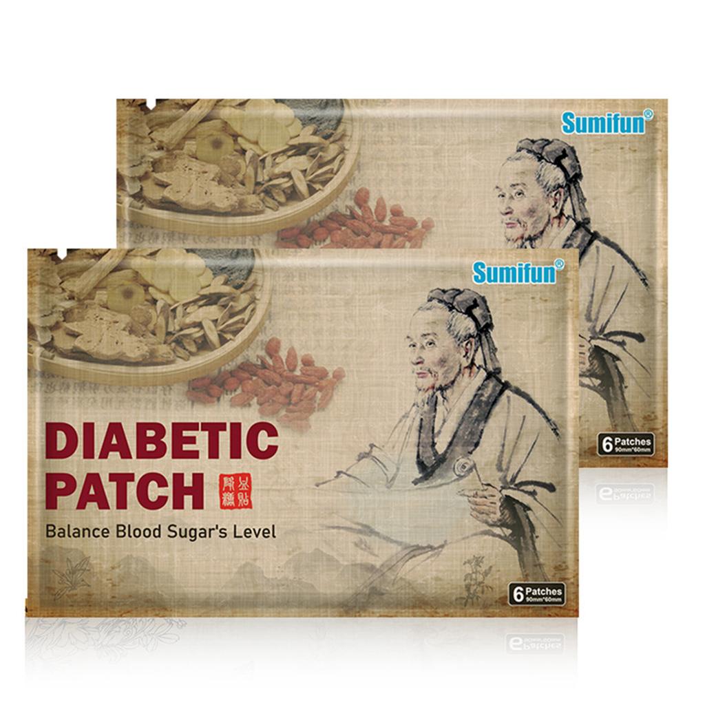 Sumifun 6 Patches Navel Patch Diabetic Plasters Lower Blood Sugar Promote Blood Circulation Balance Blood Sugar Level