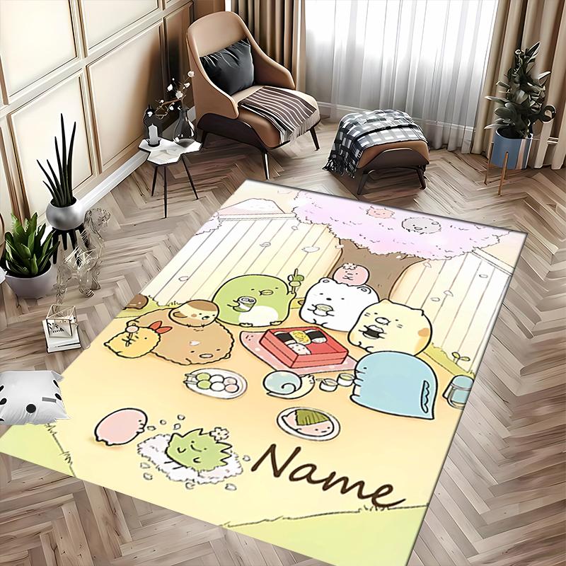 Custom personalization Sumikko Gurashi Area Rug - Perfect For Kitchen, Bathroom,Laundry Room Decor Large Size Available,Gift All Seasons