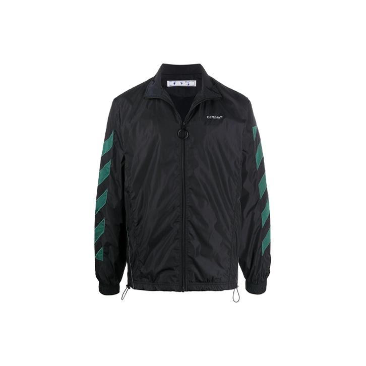 

Off-White Diag Nylon Jacket Black/White Men Outerwear OMEA233E20FAB0021001 L