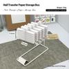 Nail Art Transfer Paper Organizer 10 Section Plastic Storage Box Compact Display Stand for Manicurist DIY Designs