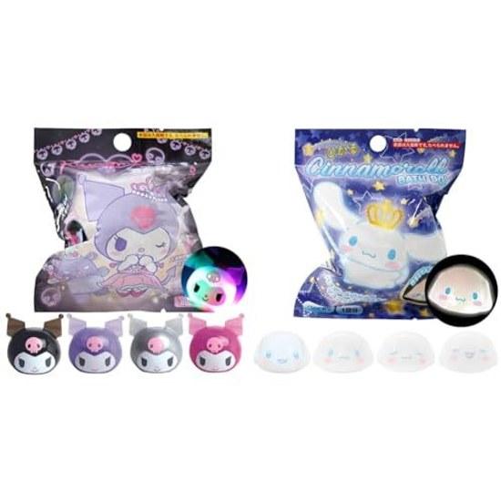 Set purchase Santan glowing Sanrio Kuromi bath ball 1 piece character product children boys girls toy inside + Cinnamoroll