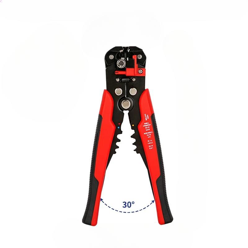 

Обжимные клещи для кабеля, регулируемый автоматический инструмент для зачистки проводов, многофункциональные клещи для зачистки, обжимные клещи, ручной инструмент 1PCS