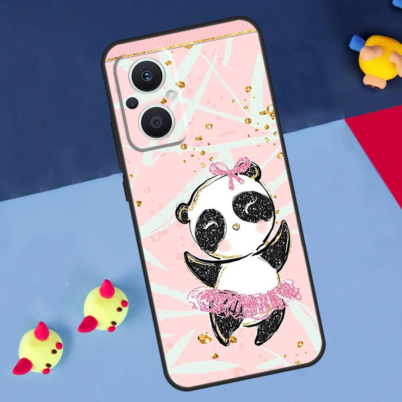 Panda Cute For OPPO Reno 14 13 12 11 10 Pro 11F 12F 13F 14F 7 8 Lite 8T OPPO Find X9 X5 X6 X8 Pro Case