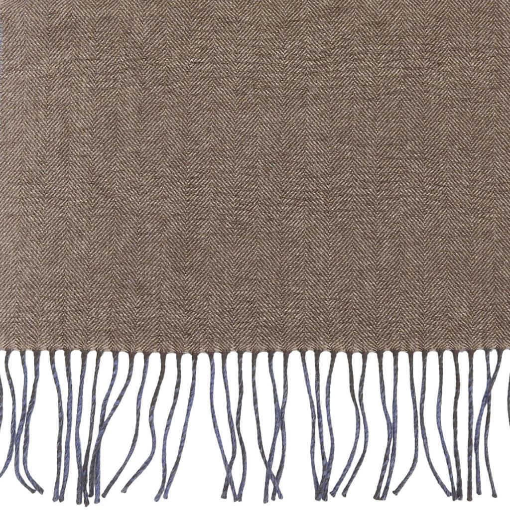 Excellent Dunhill Scarf blue cashmere mens Used