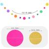 Round Dots Polka Dot Garland Colorful Colorful Dot Garland  Wedding Decorations