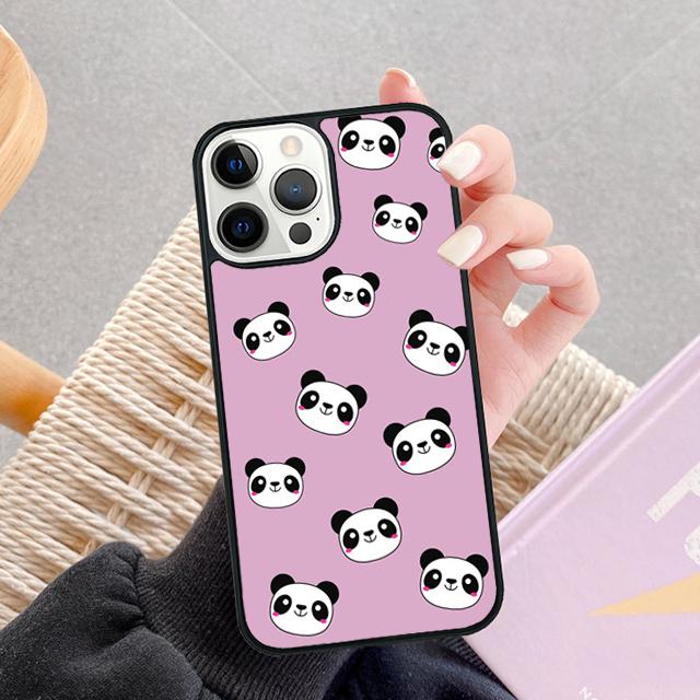 

Cute Cartoon Panda Phone Case For Apple iPhone 17 Air Pro Max Plus Coque For iPhone 17 Air 14 15 16 13 12 Max Cover iPhone 12pro max