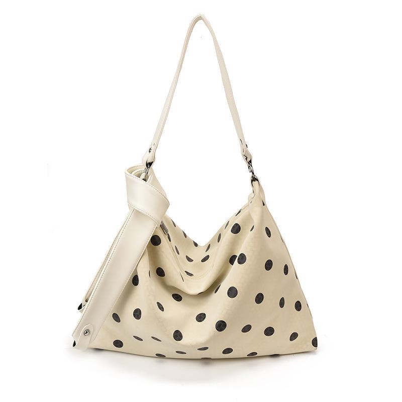 Elegant Polka Dot One-Shoulder Tote Bag - 2026 Fashion, Versatile, Large Capacity for Women