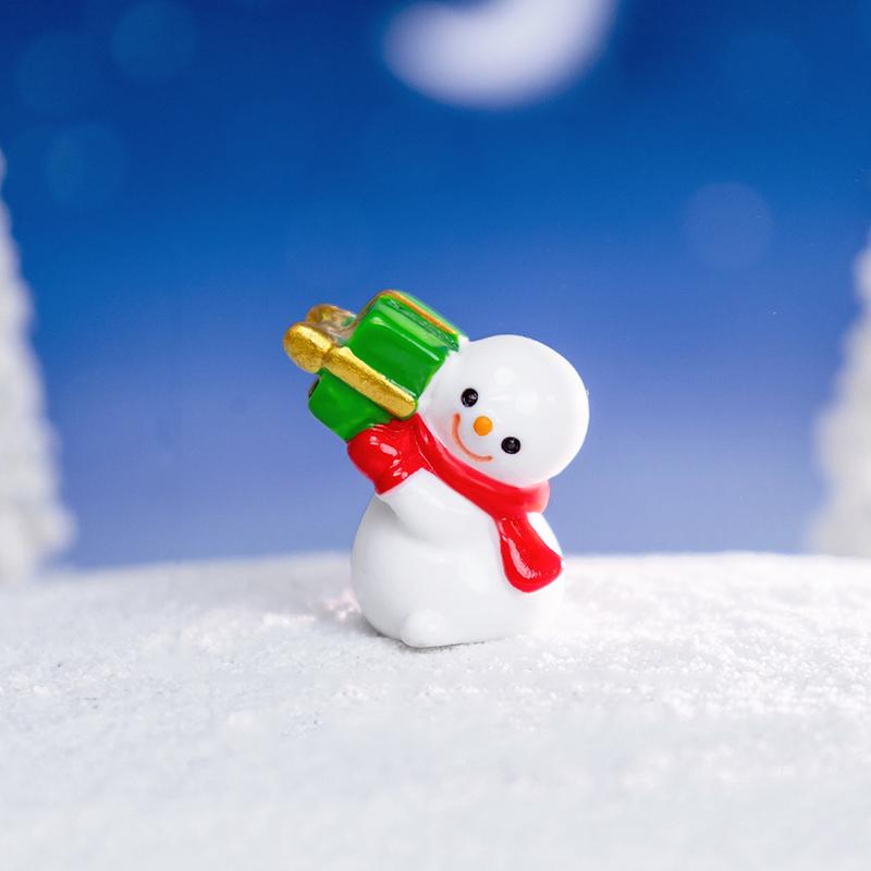 

1 шт. Расписанный вручную праздничный декор Рождественская миниатюрная фигурка Подарки Украшения Художественные ремесла Доступно несколько вариантов E белый