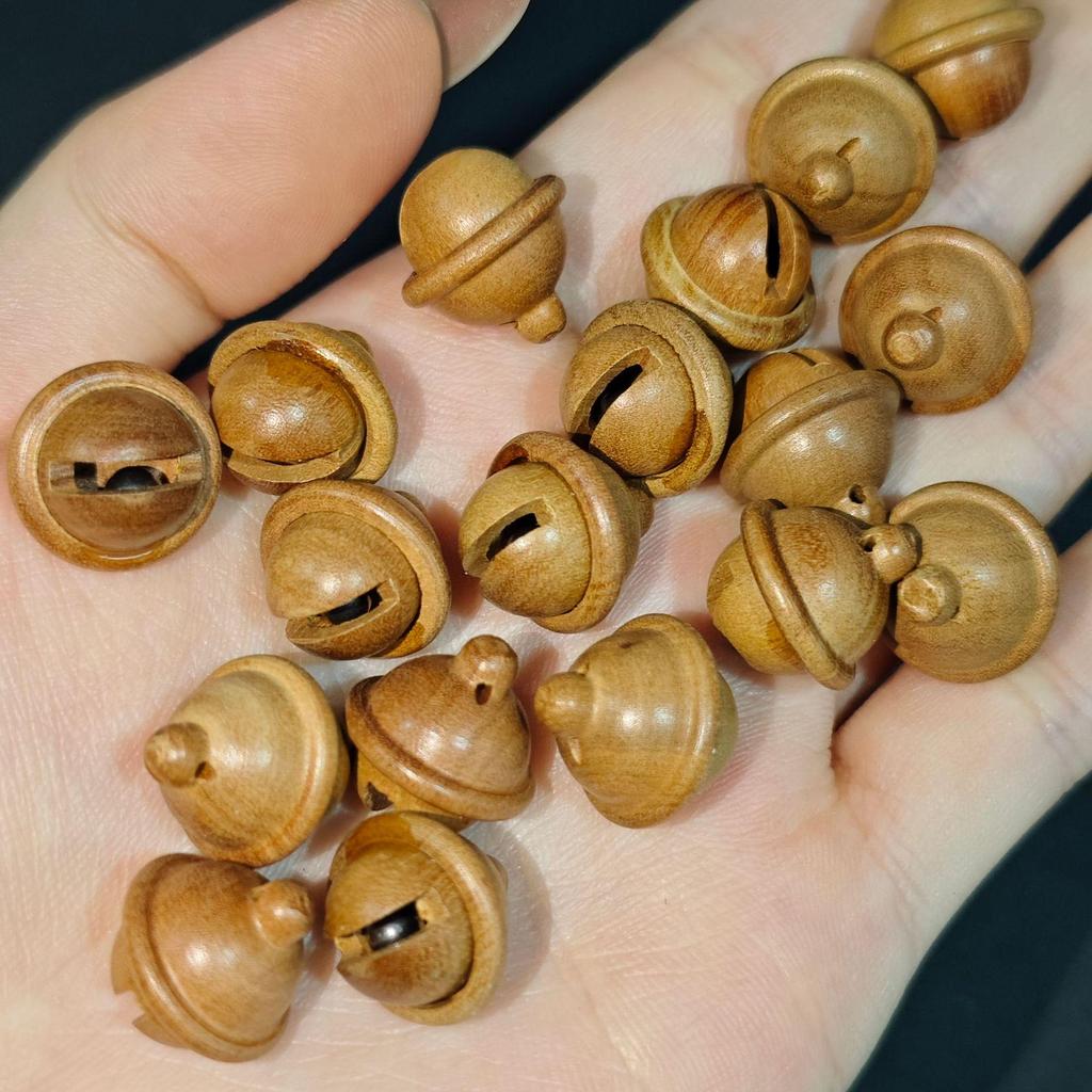 Handmade Peach Wood Beads for DIY Jewelry: Bracelets, Pendants, Phone Chains, Bag Charms, and Buddhist Accessories