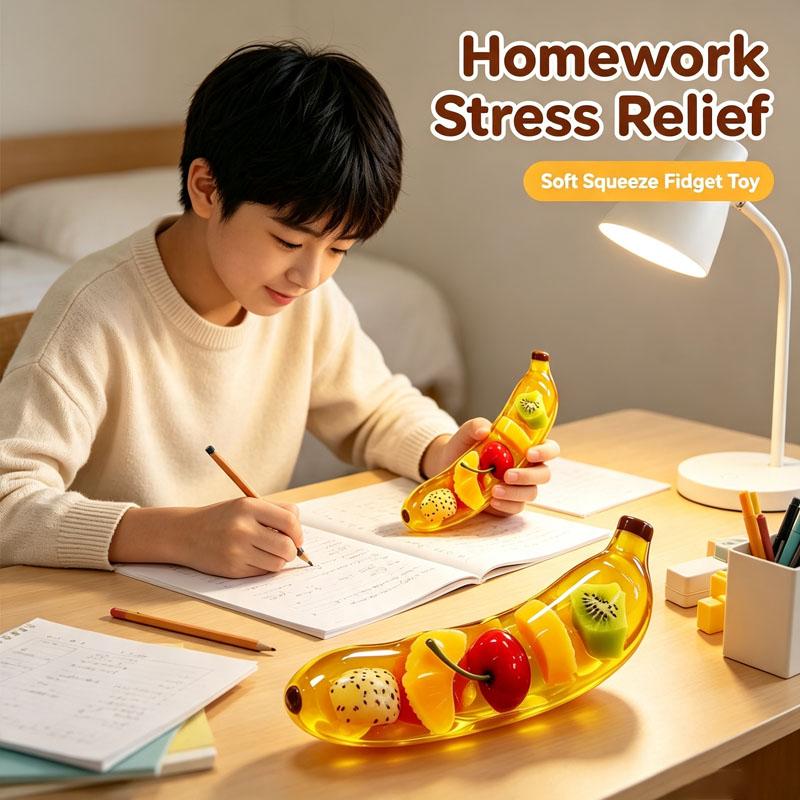 Xiaomi 1-8PCS Slow Rising Maltose Banana Squishy Soft Squeeze Stress Relief Decompression Fidget for Adults Office Desk Party Gift