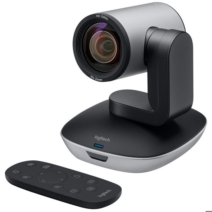 Caméra de Vidéoconférence Logitech PTZ Pro 2 - Noir, Argenté - USB - Vidéo 1920 x 1080 - Autofocus