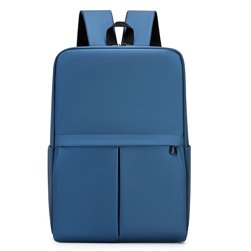 Men's Waterproof Solid Color Laptop Backpack for Business and School