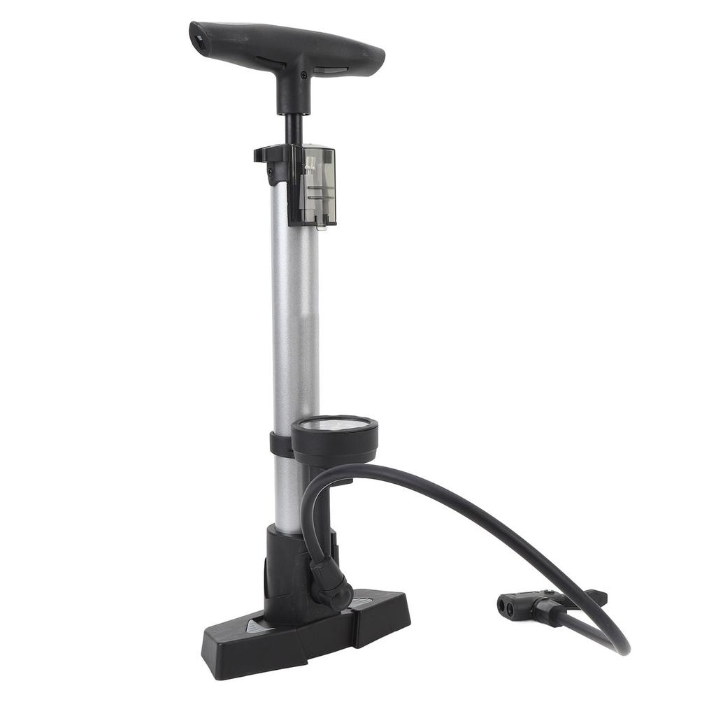 Fahrradreifenpumpe mit Manometer 160 PSI Hochdruck Aluminium Standluftpumpe Inflator für