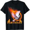Pentecost Doves Fire Flame Holy Spirit Catholic T-Shirt