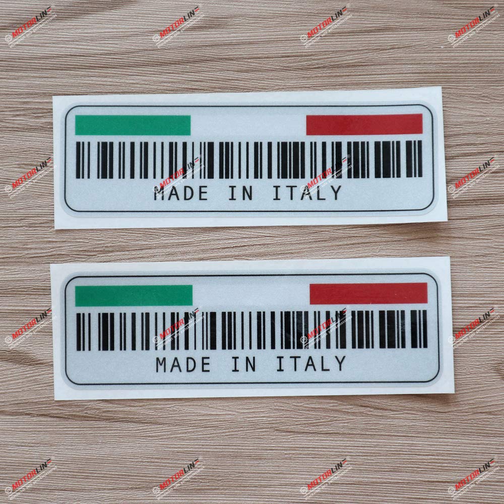 

2 шт. 4 Сделано в Италии Наклейка Светоотражающая Виниловая Наклейка для Автомобиля Флаг Италии