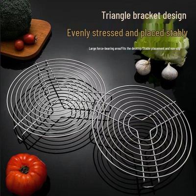 Stainless Steel Steaming Rack for High-Pressure Cookers, Steaming Grids, Plates, and Drawers with High/Low Feet for Kitchen Vegetables.