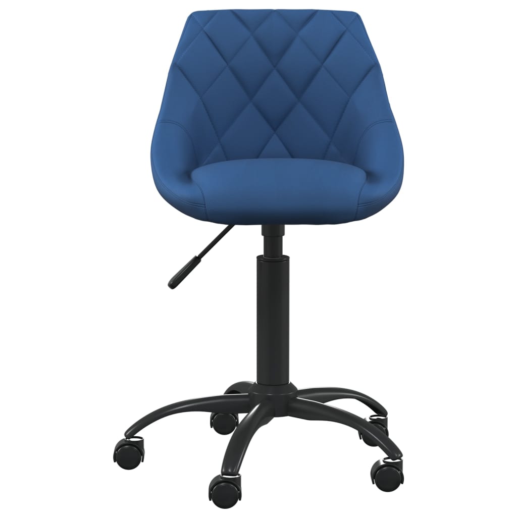 Office Chair Blue Velvet