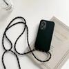 OPPO A 38 18 4G Cases Lanyard Crossbody Necklace Strap Cord Case For Oppo A18 4G A38 4G Liquid Silicone Candy Color Cover