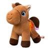 Colorful Lucky Horse Plush Ornament Year of the Horse Zodiac Toy with PP Cotton Filling Festive Hanging Decor for Car & Bag Chinese New Year 2026 Gift
