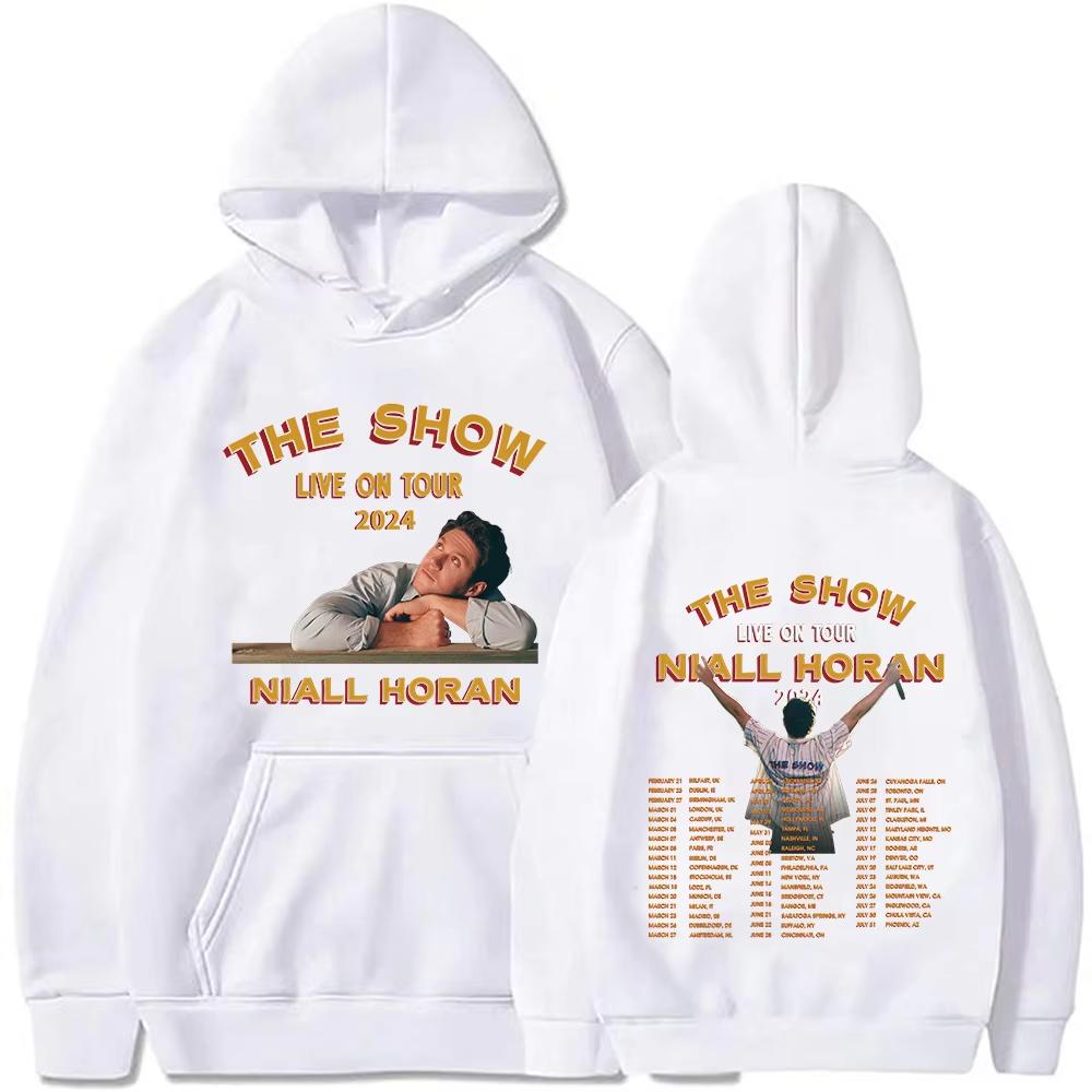 Niall Horan The Show Live on Tour 2024 Albumová mikina s kapucí Pánská Dámská Ležérní Módní Nadměrná Mikina Streetwear Svetr s kapucí Topy