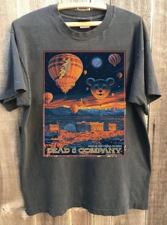 Dead and Company DEAD FOREVER March 29th Poster Charcoal Color Shirt S5XL Unisex T-Shirt XXXL