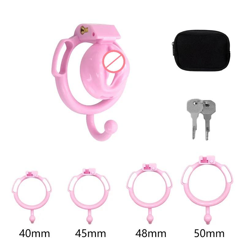 Male Chastity Device Restrain Sex Toy Penis Ring Penis Bondage Gear Femboy Toy Fake Vagina Chastity Lock CB Lock Chastity Cage