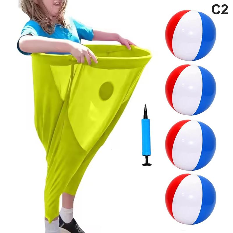 Granny Pants Yard Game Outdoor Game With Bouncy Balls Recreational Tossing Games Team Relay Family Reunion Party Field Game Set