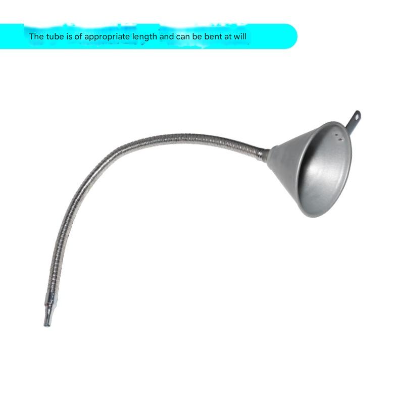 Car and Motorcycle, Iron Universal Funnel, Gas,Oil, Diesel, Fuel Oil, Refueling Funnel, with Filter