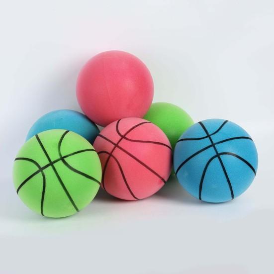 Indoor Silent Basketball High Rebound Low Noise Kids Dribbling Training Uncoated