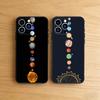 Solar System Space Earth Case For iPhone 17 16 Pro Plus Air 15 14 Max Mini E 12 11 Soft Shockproof Cover