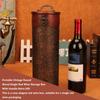 Caja Redonda Vintage para Vino Caja de Madera para Vino Tinto Frascos Caja de Madera para Vino Botella de Champán
