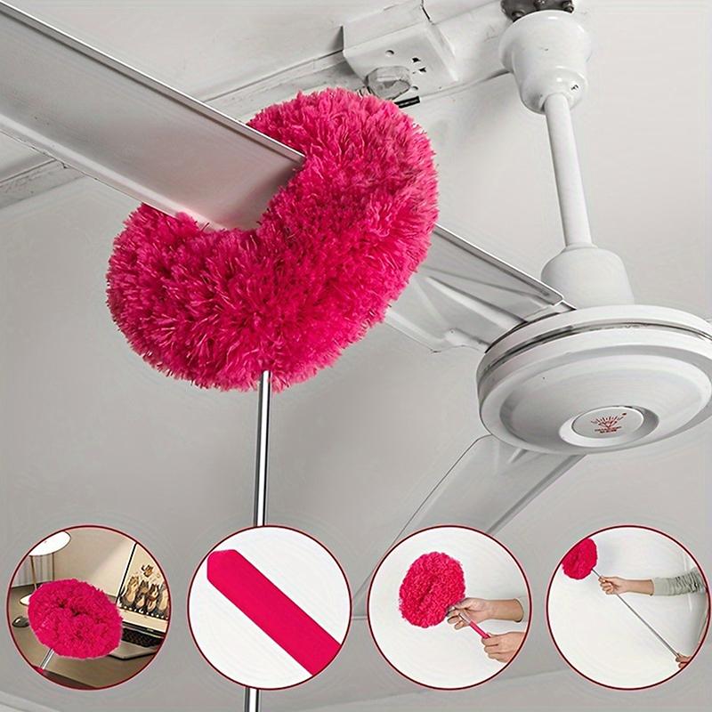 Microfiber Ceiling Fan Duster Extends Up To Long Handled Dust Locking Reusable And Cleaner Brush For Effortless Cleaning