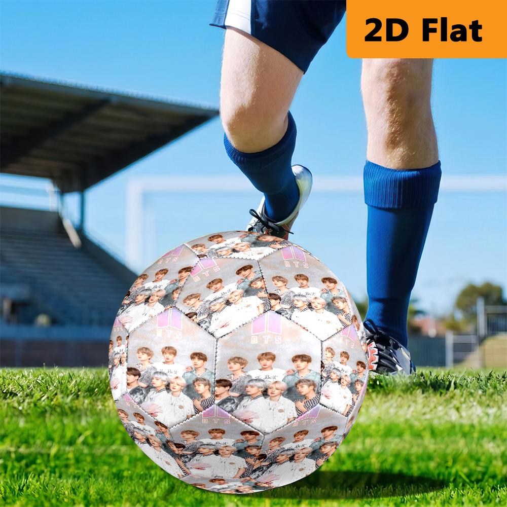 Vivid Colors Bts'S Vibrant Fashion Explained Football Suitable For Both Training And Competition No 5 Football Very Elastic Outdoor Sports