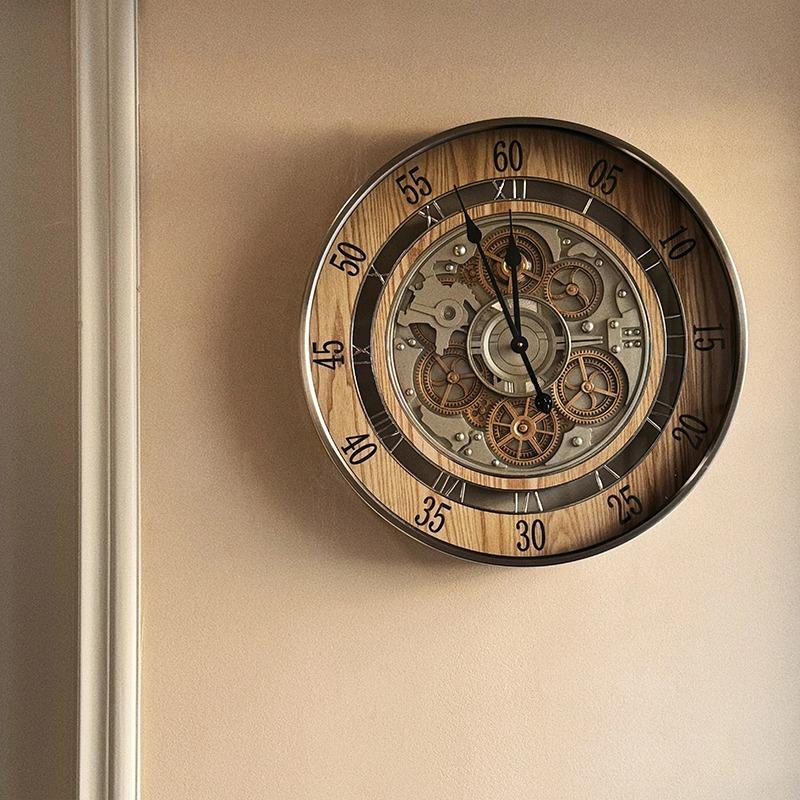 European Wall Clocks Retro Clock Watch Creative Living Room Design Clocks Luxury Watches Dining Room Decoration Home Furniture