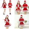 Deluxe Christmas Santa Claus Adult Female Performance Skirt Set