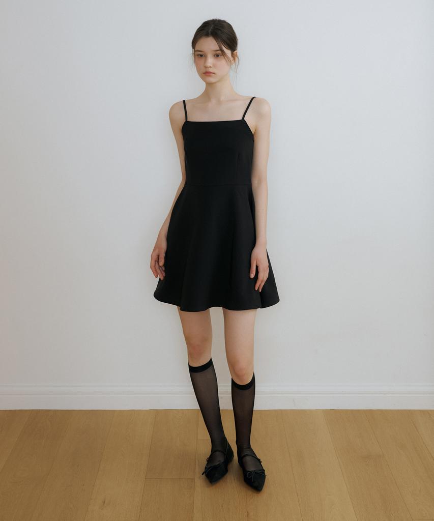 REORG Ce Sleeveless Flare Mini Ops Black