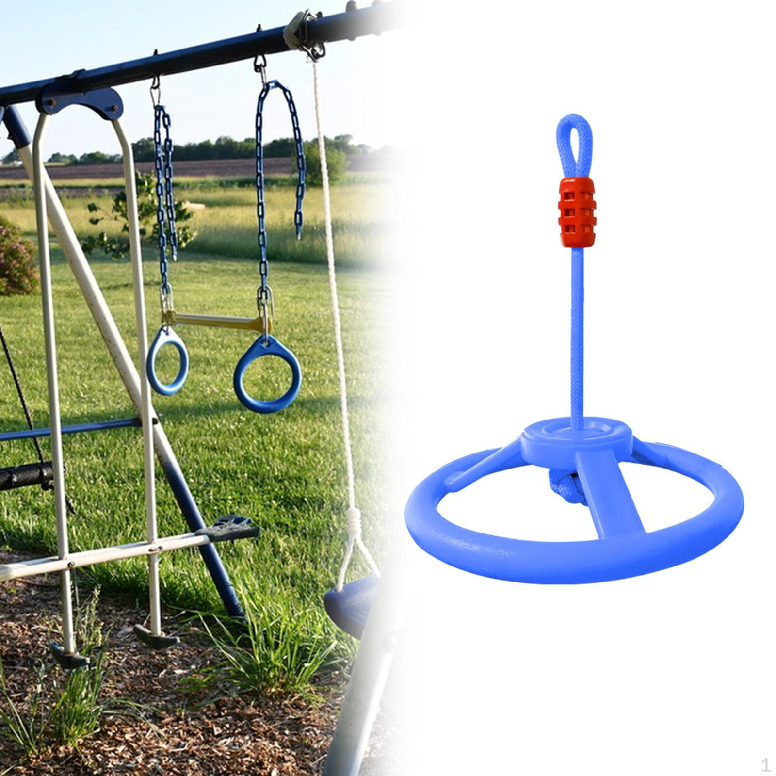 

Качающееся колесо-препятствие для детей Обезьянка на открытом воздухе синий